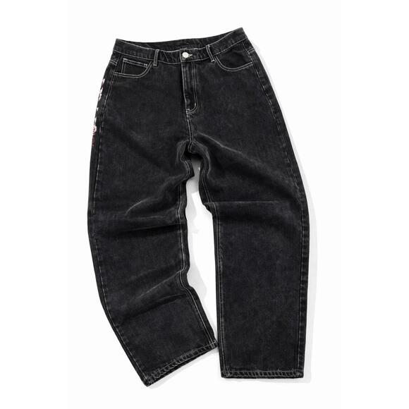 Deadstock. Embroidered Baggy Jeans - Picture 2 of 3